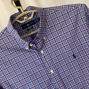 Polo Ralph Lauren Cotton Stretch Button Down Shirt Men’s XXL Long Sleeve Plaid